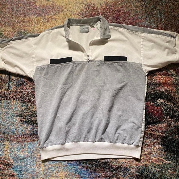 vintage hugo Valentine white short sleeve polo crewneck sweater - Picture 1 of 6